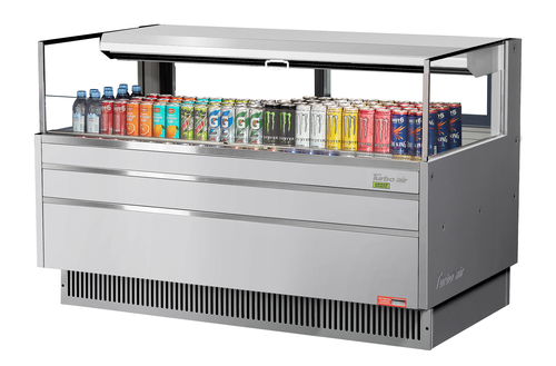 Turbo Air TOM-60L-UFD-S-1S-N 58 3/4" Open Air Merchandiser