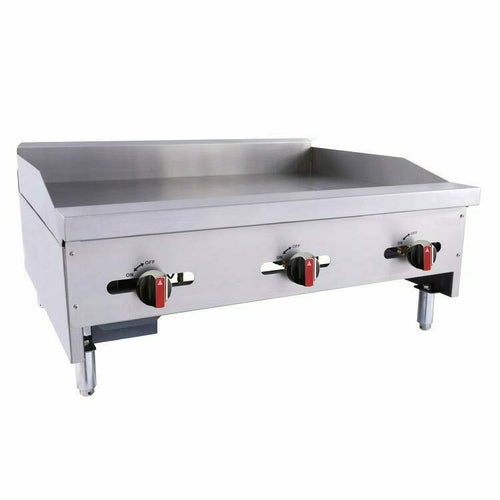 BakeMax BACG36-3 36 1/4" Gas Countertop Griddle