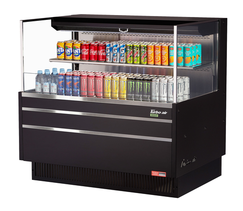 Turbo Air TOM-48L-UF-W(B)-2S-N 46 3/4" Open Air Merchandiser