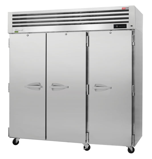 Turbo Air PRO-77R-N 77 3/4" 3 Section Solid Door Reach-In Refrigerator