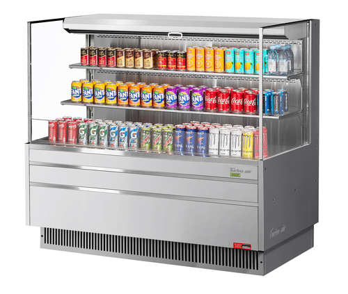 Turbo Air TOM-60L-UF-S-3S-N 58 3/4" Open Air Merchandiser