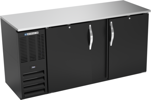 Beverage-Air BBN68HC-B 68" Solid Door Back Bar Cooler