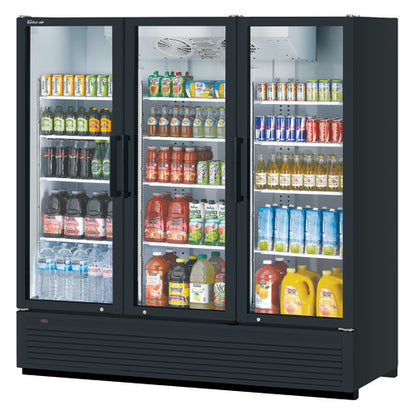 Turbo Air TGM-72SDH-N 78" 3 Section Refrigerated Merchandiser