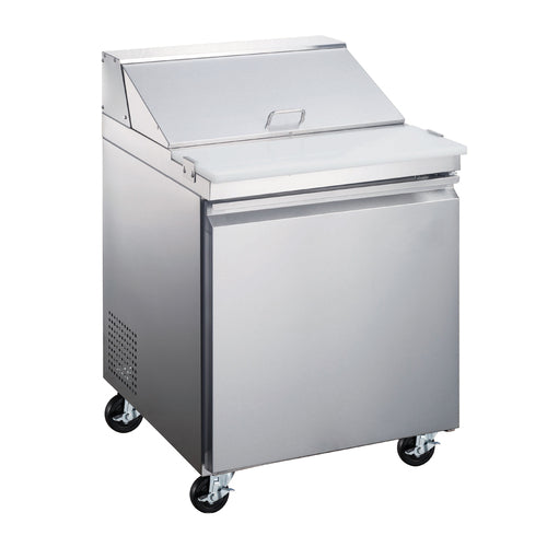 Omcan 50045 27 1/2" 1 Door 6 Pan Sandwich / Salad Prep Table