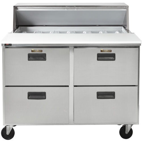 Traulsen CLPT-4812-DW 48 1/2" 4 Drawer 12 Pan Sandwich / Salad Prep Table