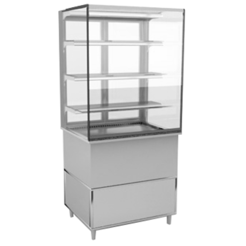 RPI VICD2-34-R-SQ-SC-INS 31 1/2" Refrigerated Display Case