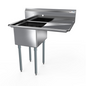 NBR 1SG-242414R24 50 1/2" Compartment Sink