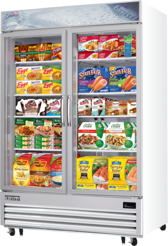 Everest EMGF48 54 3/4" 2 Section Freezer Merchandiser