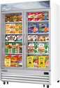 Everest EMGF48 54 3/4" 2 Section Freezer Merchandiser