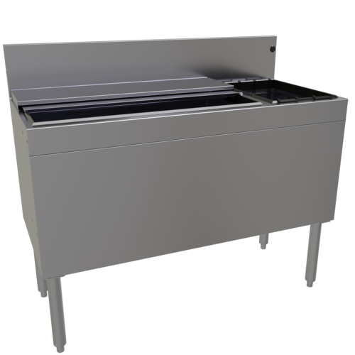 Glastender CBA-42R-CP10-ED 42" Underbar Ice Bin / Cocktail Station