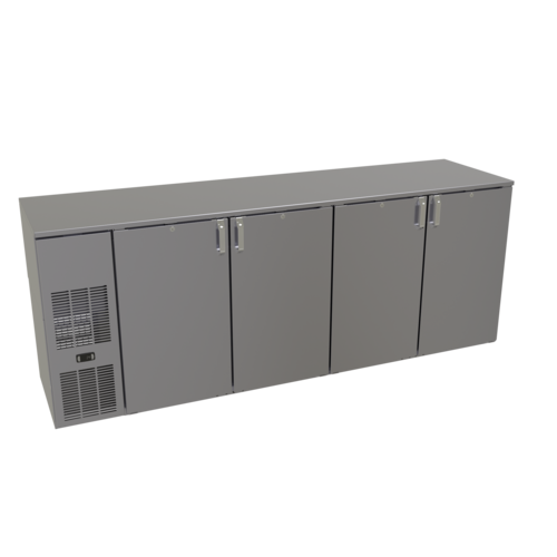 Glastender C1FB92 92" Solid Door Back Bar Cooler