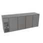 Glastender C1FB92 92" Solid Door Back Bar Cooler