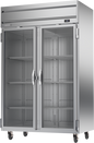Beverage-Air HFPS2HC-1G 52" 2 Section Glass Door Reach-In Freezer