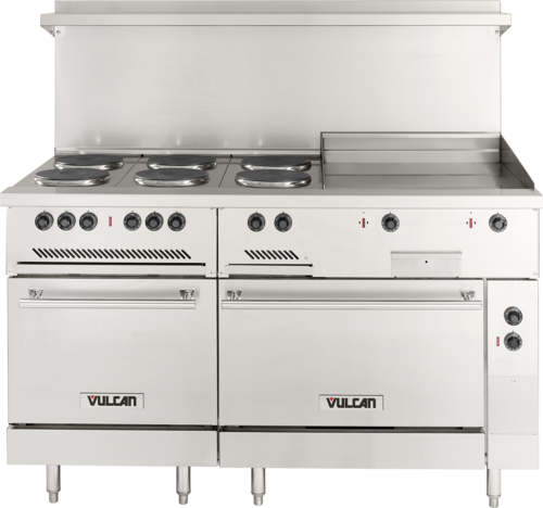 Vulcan EV60SS-6FP24G208 60" Electric Restaurant Range
