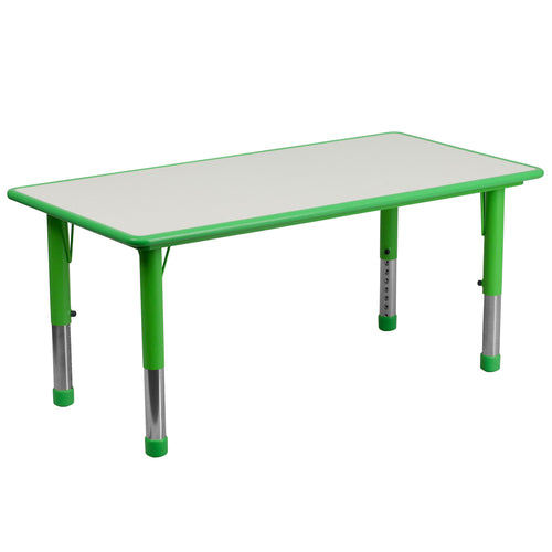 Flash Furniture YU-YCY-060-RECT-TBL-GREEN-GG Dining Table