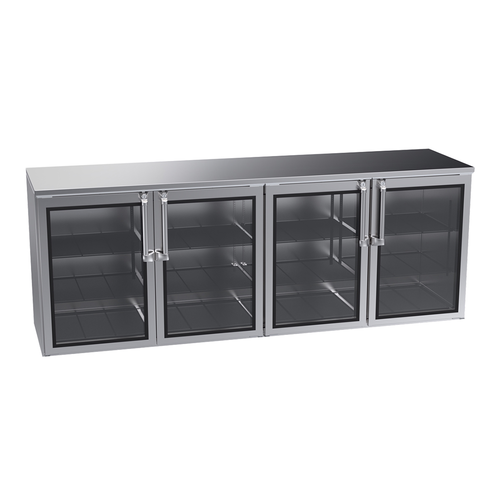 Krowne BR96 96" Solid Door Back Bar Cooler