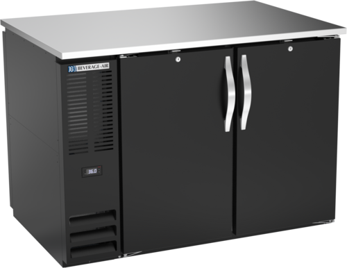 Beverage-Air BB48HC-F-PT-B 48" Solid Door Back Bar Cooler