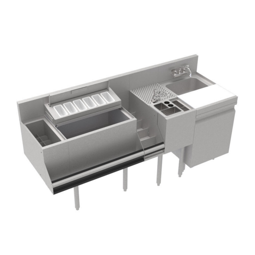 Krowne KR24-MT70-10 70" Underbar Ice Bin / Cocktail Station