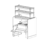 Perlick PTS42L-LF 42" Underbar Ice Bin / Cocktail Station