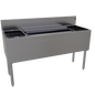 Glastender CBA-54-CP10 54" Underbar Ice Bin / Cocktail Station