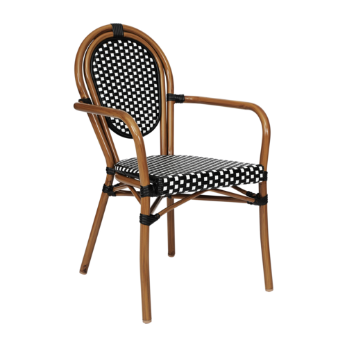 Flash Furniture SDA-AD642002A-BKWH-NAT-GG 57 1/2" Dining Chair