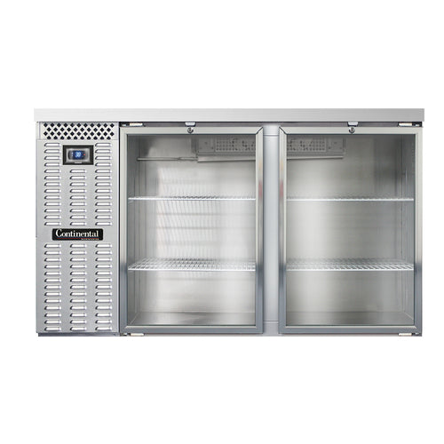 Continental Refrigerator BB59SNSSGD 59" Solid Door Back Bar Cooler
