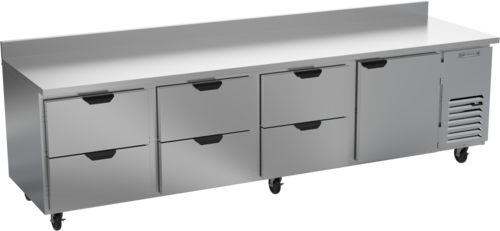 Beverage-Air WTRD119AHC-6 119" 1 Door Worktop Refrigerator