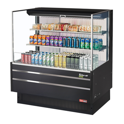 Turbo Air TOM-48L-UF-W(B)-3S-N 46 3/4" Open Air Merchandiser