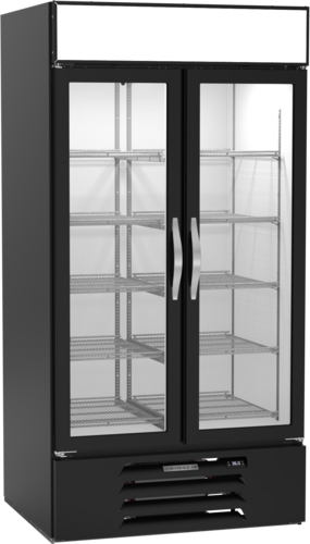 Beverage-Air MMR35HC-1-B 39 1/2" 2 Section Refrigerated Merchandiser