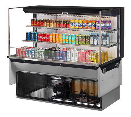Turbo Air TOM-60L-UF-W(B)-3SI-N 59 7/8" Refrigerated Display Case