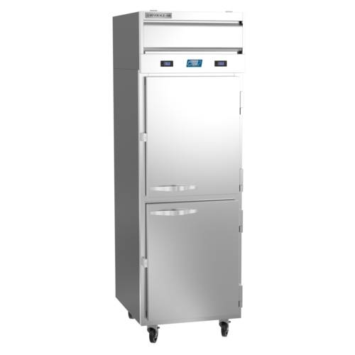 Beverage-Air CT12-12HC-1HS 26 1/2" 2 Section Reach-In Refrigerator Freezer