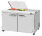 Turbo Air PST-48-08S-N-FCL 48 1/4" 2 Doors 9 Pan Sandwich / Salad Prep Table