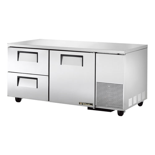 True TUC-67D-2-HC 67 1/4" Solid Door Undercounter Refrigerator
