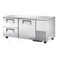 True TUC-67D-2-HC 67 1/4" Solid Door Undercounter Refrigerator