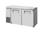 True TBB24-60-2S-Z1-SFT-S-1 60 1/8" Solid Door Back Bar Cooler