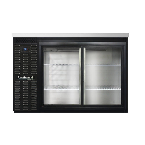 Continental Refrigerator BB50SNSGD 50" Solid Door Back Bar Cooler