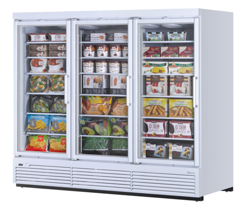 Turbo Air TJMF-85SDW(B)-N 97 1/2" 3 Section Freezer Merchandiser