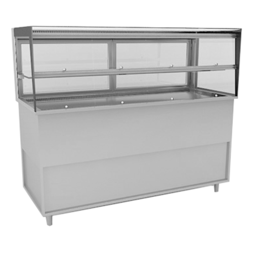 RPI VICD4-20-R-SQ-SC-FD 57 1/8" Refrigerated Display Case