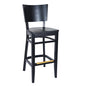 BFM Seating ZWB304BL COM 17 1/4" Barstool