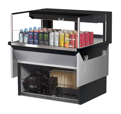 Turbo Air TOM-36L-UFD-W(B)-1SI-N 35 7/8" Refrigerated Display Case