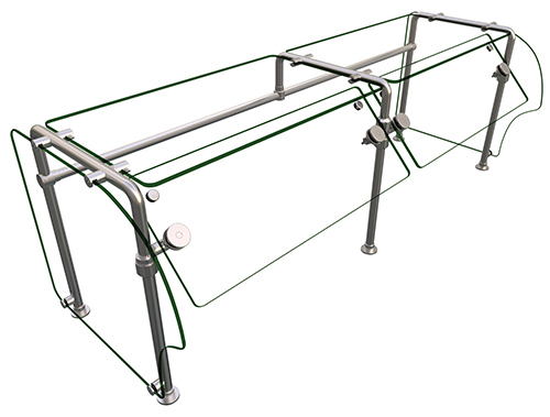 Hatco ES90-60" Sneeze Guard