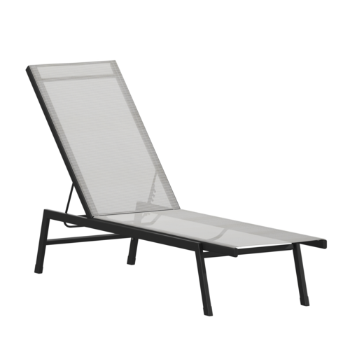 Flash Furniture JJ-LC326-BLK-GRY-GG 29" Patio Lounge Seating
