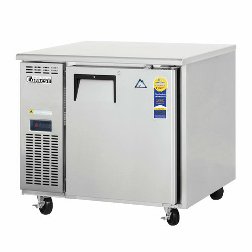 Everest ETF1-24 35 5/8" Solid Door Undercounter Freezer