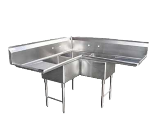 GSW SE18183C 57 1/2" Compartment Sink