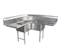 GSW SE18183C 57 1/2" Compartment Sink
