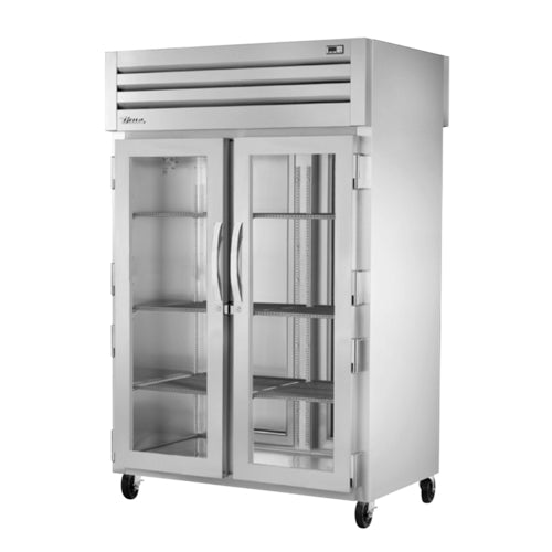 True STG2RPT-2G-2S-HC 52 5/8" 2 Section Solid & Glass Door Pass-Thru Refrigerator
