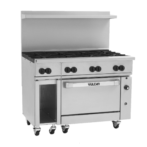 Vulcan 48C-8B 48" 8 Burner Gas Restaurant Range