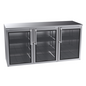 Krowne BR72 72" Solid Door Back Bar Cooler