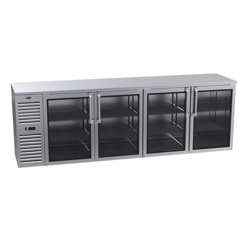 Krowne BS108 108" Solid Door Back Bar Cooler