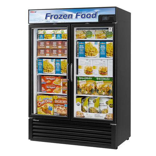 Turbo Air TGF-49F(B)-N 54 3/8" 2 Section Freezer Merchandiser